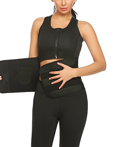 Ekouaer Women's Underbust Corset Sexy Body Shaper Tummy Fat Burner