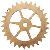 Hemobllo Decoración de Pared de Engranajes de Madera Estilo Industrial Retro Adorno Colgante Vintage DIY para y Oficina Ruedas de Madera para Manualidades