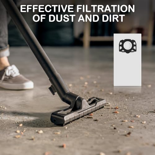 12 Stück KFI 357 Staubsaugerbeutel für Kärcher WD2 Plus, WD3, KWD1, KWD2, KWD3, MV3, WD3.200 - WD3.800M, SE4001, SE4002 Staubsauger, Ersetzt 2.863-314.0