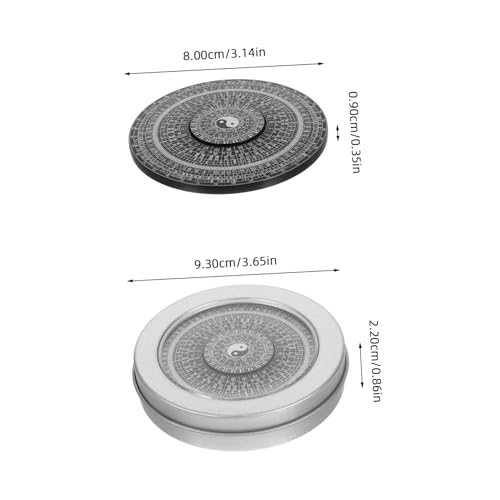 Brújula Feng Shui Topperfun de 80mm para armonizar espacios y decorar salones 3