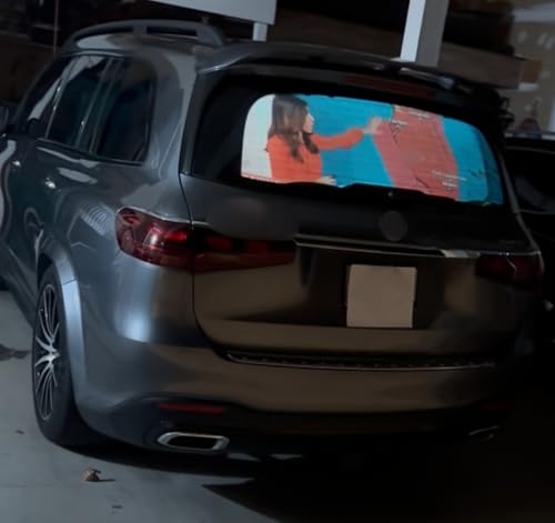 Image of Pranos Hologlass- Car Window Display System (Back Windshield, Media Player)