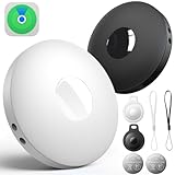 エアタグ airtag（2個セット）スマートタグ【2025業界最新！全地球GPS測位＆MFI認証＆高精度な位置追跡】紛失防止タグ gpsタグ 忘れ物防止 gps 子供 airタグ gps 小型 スマートトラッカー 超薄 超軽量 GPS発信機 追跡タグ（Apple「探す」対応）iOS専用 子供/高齢者/ペット見守り 鍵/財布/荷物/車両追跡 ソフトシリコンカバー*2 予備電池*2 日本語取扱説明書