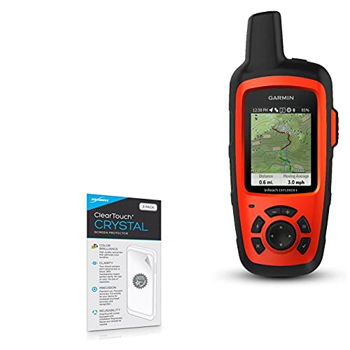 BoxWave Screen Protector Compatible with Garmin inReach Explorer+ - ClearTouch Crystal (2-Pack), HD Film Skin - Shields from Scratches for Garmin inReach Explorer+, Garmin inReach Explorer+, SE+
