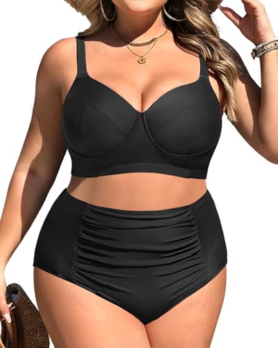 Tempt Me Women Plus Size Underwire Bikini - Two Piece High Waisted Swimsuits Bathing Suit 2025 Swimwear