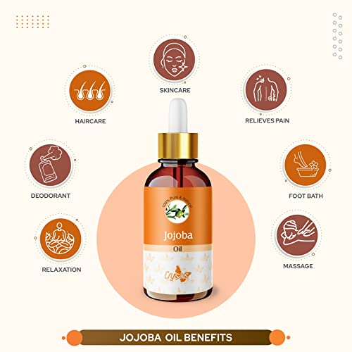 Image of Crysalis Jojoba Oil 50 ml (1.69 fl oz) - Natural Liquid Wax Carrier for Skincare, Haircare, DIY Formulations, Soaps & Cream Blends