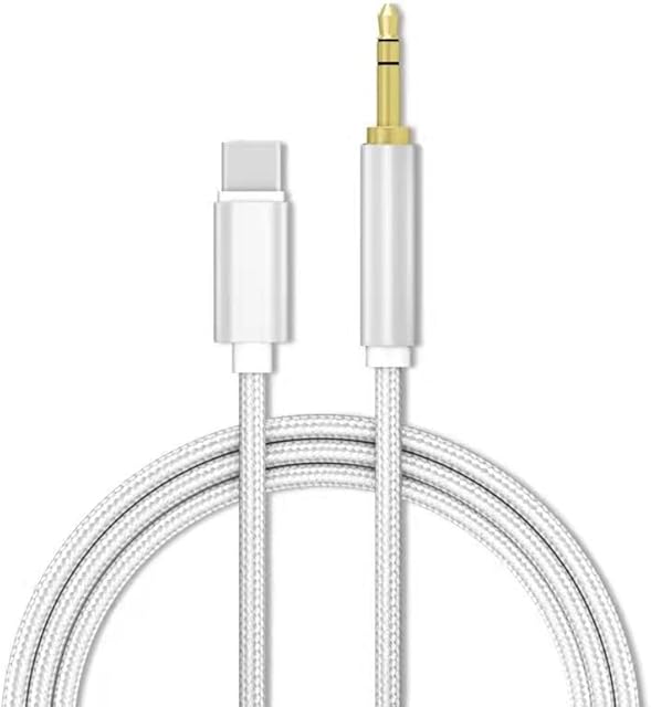 USB C to 3.5mm Audio Aux Jack Cable,3.28Ft Type C Adapter to 3.5mm Headphone Stereo Cord Car Compatible with Samsung Galaxy S21 S20/Google Pixel 2 3 XL/Huawei Mate40/P30/iPad Pro2018/Xiaomi