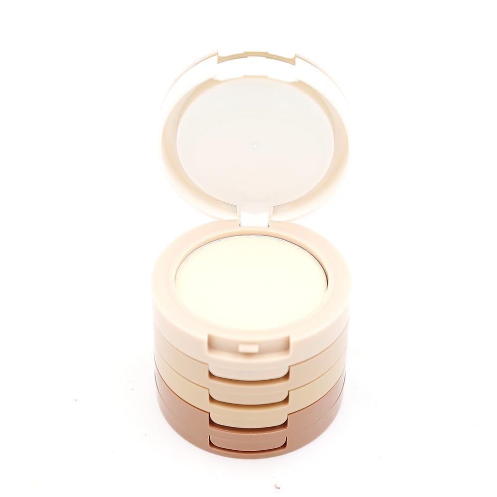 Mesvol Farbpuder-Set, 5 Stück, Concealer, Konturenverstärker mit weißem Puder, 40 g, mehrfarbig, 1,41 Unzen (1 Stück)