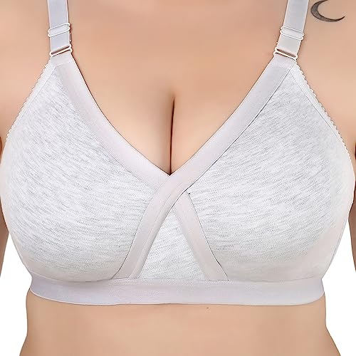 Image of Cotton Minimizer Full Coverage Bra for Heavy Bust Seamless Non Padded