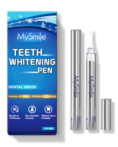 mysmile non-sensitive teeth whitening pen mint gel enamel safety 8ml 30 treatments fast remove 20 years of stains care oral bright smile alternative teeth whitening strips
