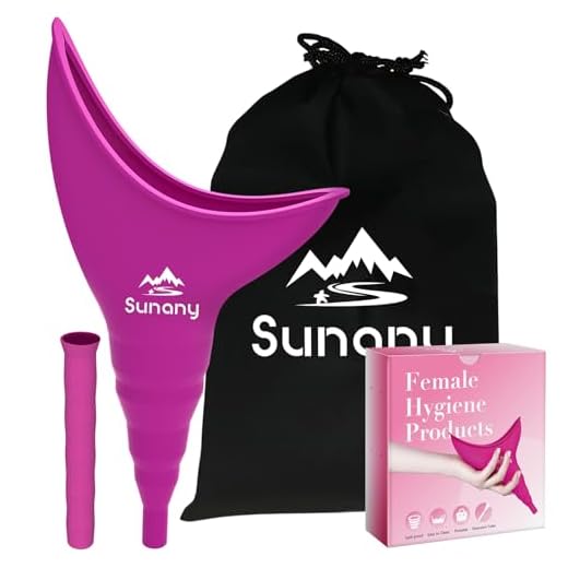 Female Urination Device,Reusable Silicone Female Urinal Foolproof Women Pee Funnel Allows Women to Pee Standing Up,Women's Urinal is The Perfect Companion for Travel and Outdoor(Fuchsia)