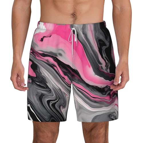 Bañador de diseño artístico abstracto lavable y ligero para hombre