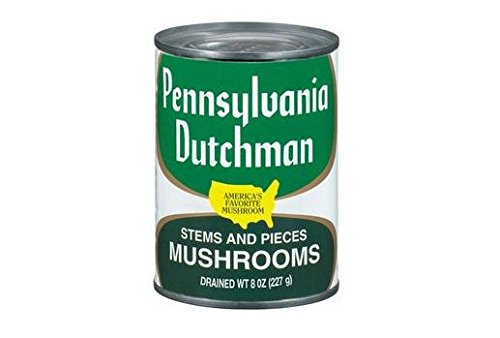 Pennsylvania Dutchman Mushroom Stems & Pieces (Pack of 2) 8 oz (Drained Weight) Cans