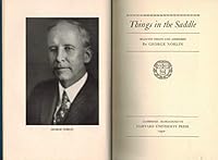 Things in the saddle;: Selected essays and addresses (Essay index reprint series) 0836910478 Book Cover