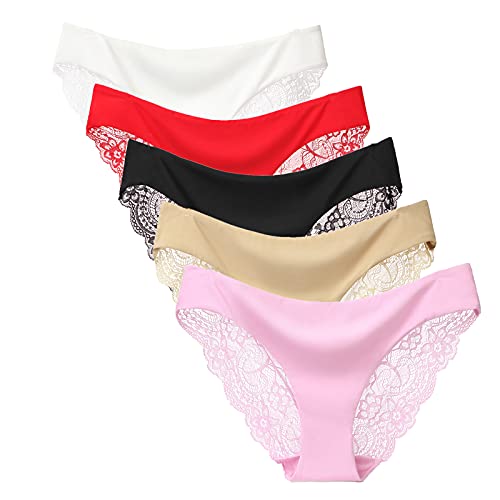 Image of Women Sexy Panties Plus Size Underwear Lace Thongs