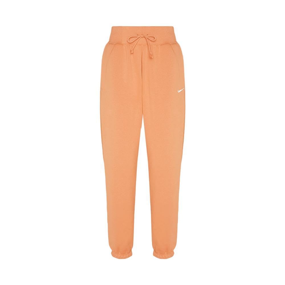 NIKE DQ5887-225 W NSW PHNX FLC HR OS Pant Pants Women's Amber Brown/SAIL Size S