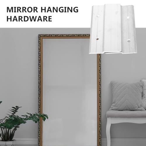 Image of 5pairs French Cleat Mirror Hanging Kit of Heavy Duty Hangers Wall Mount Brackets for Picture Frame