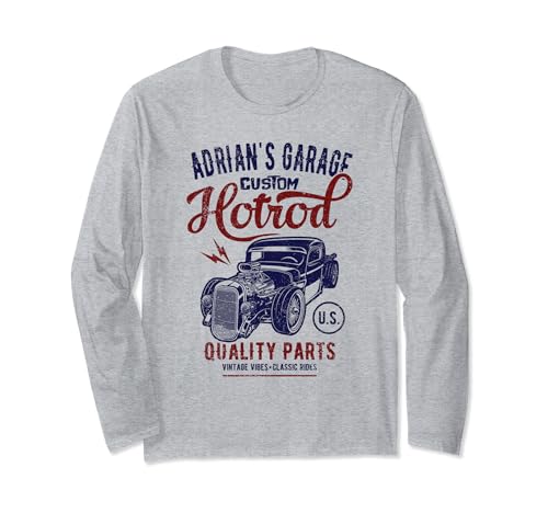 Auto clásico Adrian's Hotrod Garage, diseño Adrian personalizado Manga Larga