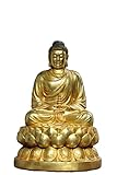  Les statues religieuses de Bouddha sont consacrées à la maison, bronze, doré, bouddha aux trois trésors, bouddha de la médecine, figurines de 30 cm de haut, ornements, cadeaux, artisanat d\'art, antiqu