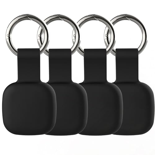 4-Pack Holder for Life360 Tile Mate 2024/2022 Tracker with Keychain