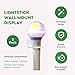 Delta Loom K-Pop Lightstick Wall Mount Holder (2 Pack) | Wall-Mounted Display Stand for K-Pop Light Sticks | Minimalist Fan Decor for Bedrooms, Game Rooms & Collector Displays | White