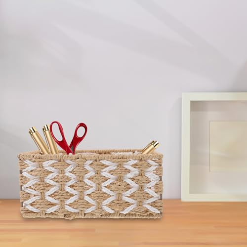 Panier en corde de papier tressé au design chic et élégant