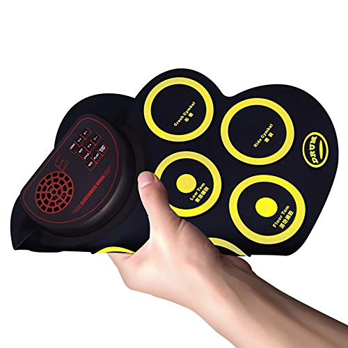 JISKGH Electronic Drum Set - Practice Drum Pad Roll Up Potable Drum Kit with Headphone Jack Built-in Speaker Drum Sticks… - Image 5