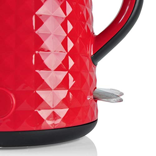 Tetera eléctrica NutriChef 1.5 litros roja miniatura 5