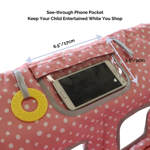 Suessie Shopping Cart Cover And High Chair Cover, Pink Dots #TOP4