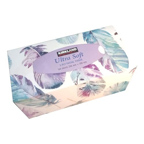 Kirkland Signature 3 Ply Facial Tissues 1 x Box 160 Sheets