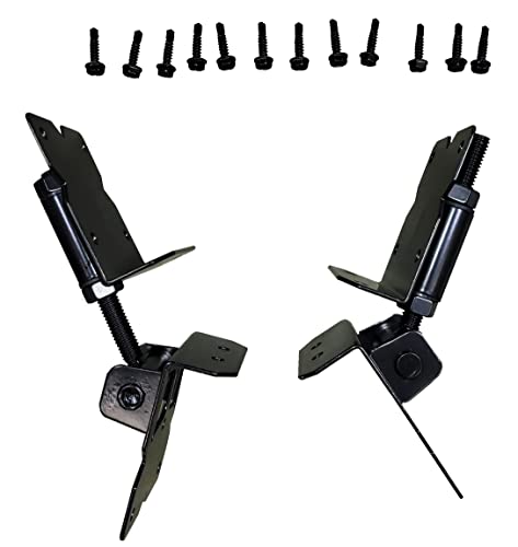 Black Corner Gate Hinges For Vinyl Fence. Mounting Hardware Included, Vinyl Gate With Having A 90 Degree Corner #TOP1