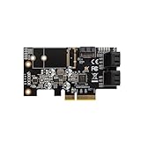 ZimaBoard Carte PCIe vers 5 Ports SATA III, Chipset JMB585, Carte d’Extension PCIe 3.0 pour NAS et Serveur Domestique, SATA 6Gb/s, FIS Based Switching, Support Low Profile