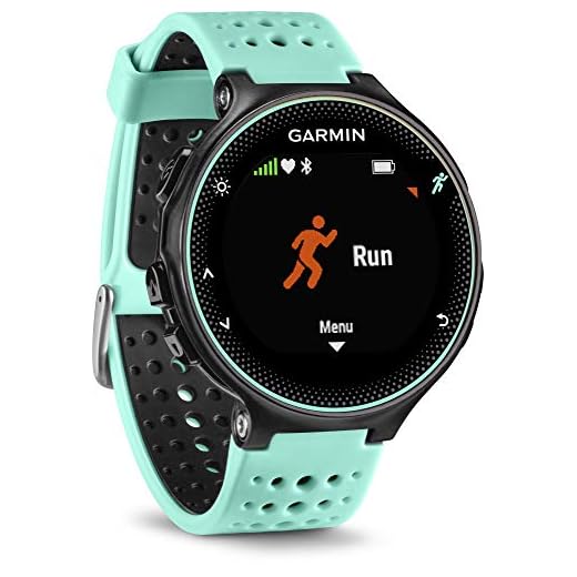 Garmin Forerunner 235 - Reloj con pulsómetro en la muñeca, unisex, color eléctrico Negro y Azul Hielo, talla única
