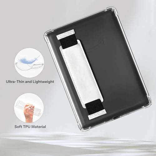 Image of iDLEHANDS 7 inch Clear Case,not for iPad(A260722) | Ultra Slim Lightweight Soft Transparent TPU Cover, Built-in Hand Strap
