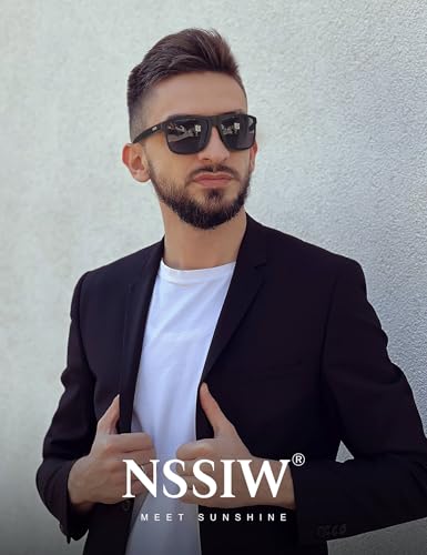 NSSIW Sunglasses-Men Polarized Mens-Sunglasses: Classic Sun Glasses with UV400 Protection for Driving Fishing Golf2