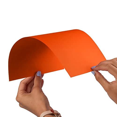 JAM PAPER Colored 24lb Paper - 90 gsm - 8.5 x 11 - Orange Recycled - 100 Sheets/Pack - Thumbnail 5
