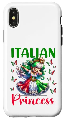 Italian Princess �C�^���A�̃v�����Z�X �_�r���O�E�K�[�� �����h���X �q���������� �X�}�z�P�[�X iPhone X/XS �p