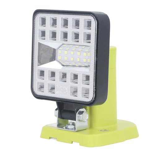 Uadme Faretto a Batteria Ricaricabile, 1800ml Faro da Cantiere, Faretto da Lavoro a Batteria Compatibile con One+ 18 V 14,4 V P189 P190 PBP002 PBP003 RB18L50 BPL1820