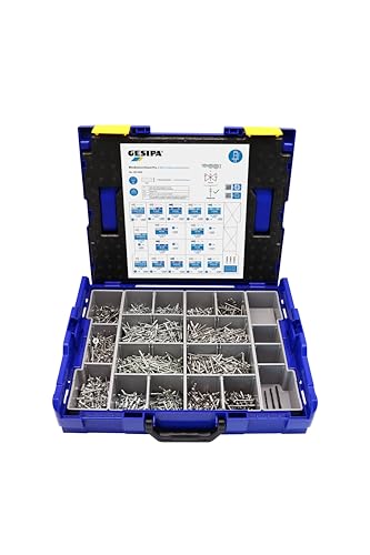 Image of Gesipa Blind Rivet Assortment Pro - 1,578 Spare Parts in L-Boxx (Weight with Packaging 6.30 kg) 1853378