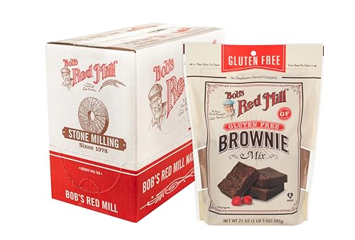 Bob’s Red Mill Gluten Free Brownie Mix, 21 Oz Bag (Pack of 4) - Kosher