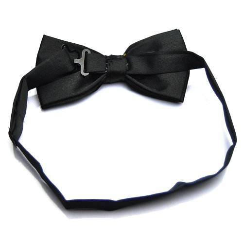 Pensee Mens Formal Solid Pre-Tied Bow Tie & Pocket Square & Cummerbund Set #TOP2