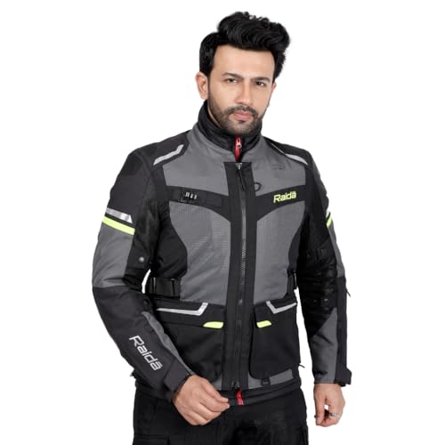 Image of Raida Rover 2 Touring Motorcycle Jacket | Lightest in Its Class | CE Level 2 Armoured | Hydration Bladder Compatible | Waterproof Rain & Thermal Liners included