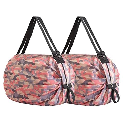 YanHLQJY 2 Pack Foldable Reusable Shopping Bags Cover