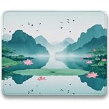 Tappetino Mouse 300x250mm | Superficie in Lycra Ultra-Liscia | Comodo, Antiscivolo e Lavabile Bordi Cuciti Mouse Pad, Portatile Tappetino Scrivania per Ufficio, Gaming, estate, Fiori (2) c0-753