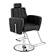 Physa Physa Dudley Black Friseurstuhl mit Fußstütze Dudley Black Waschsessel Barberstuhl Friseursessel Friseurstuhl mit Kopfstütze