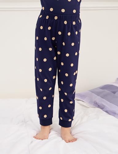 Image of Amazon Brand - Symbol Girls Night Dress | 100% Cotton T-Shirt & Pajama Set | Full Sleeves | Age 2-12 Years