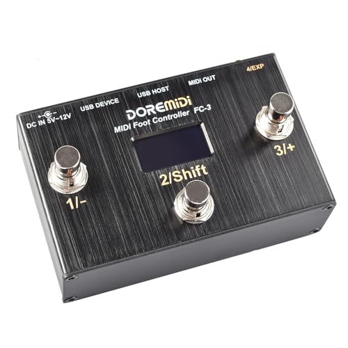 DOREMiDi Controller MIDI Foot Controller (FC-3) MIDI progettato che può essere utilizzato per il controllo del piede