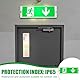 5 Stück LED Fluchtwegleuchte, LED-Notbeleuchtung, Notausganglicht bis zu 3h Notfall-Modus, Dauerlicht LED Notleuchte, inkl. Akkus, 5 Notausgangspiktogramm, Wasserdicht Notleuchte für Wandmontage