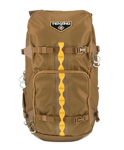 TENZING 1200 Whitetail Day Pack, Buckskin Tan | Hydration Bladder Compatible Ultra-Durable Camo Hunting Backpack with 4 Compartments & 11 Pockets