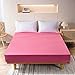 YUDEYU Jeden kawałek Narzutka Prześcieradło Czysta bawełna Narzuta Pościel Ochraniacz na materac (Color : Pink, Size : 135x190cm)