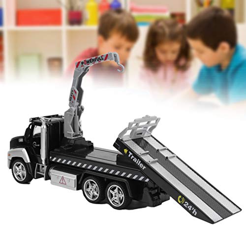 Carroça de patrulha de liga leve, função de puxar para trás para decoração infantil para modelos de